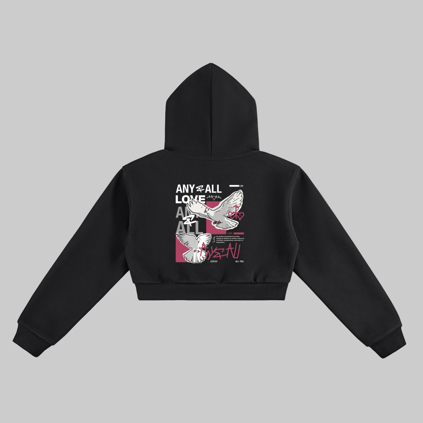 Essential Cropped Hoodie