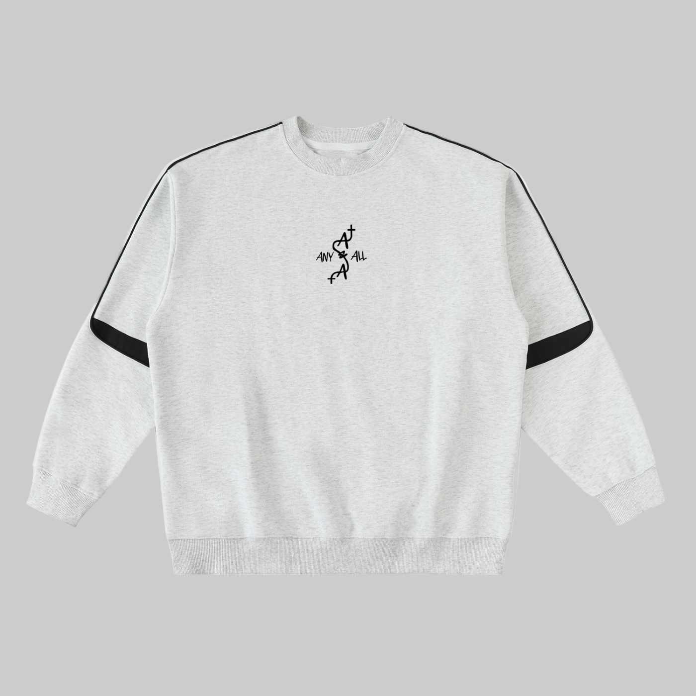 Oversized Crewneck Taped Sweatshirt