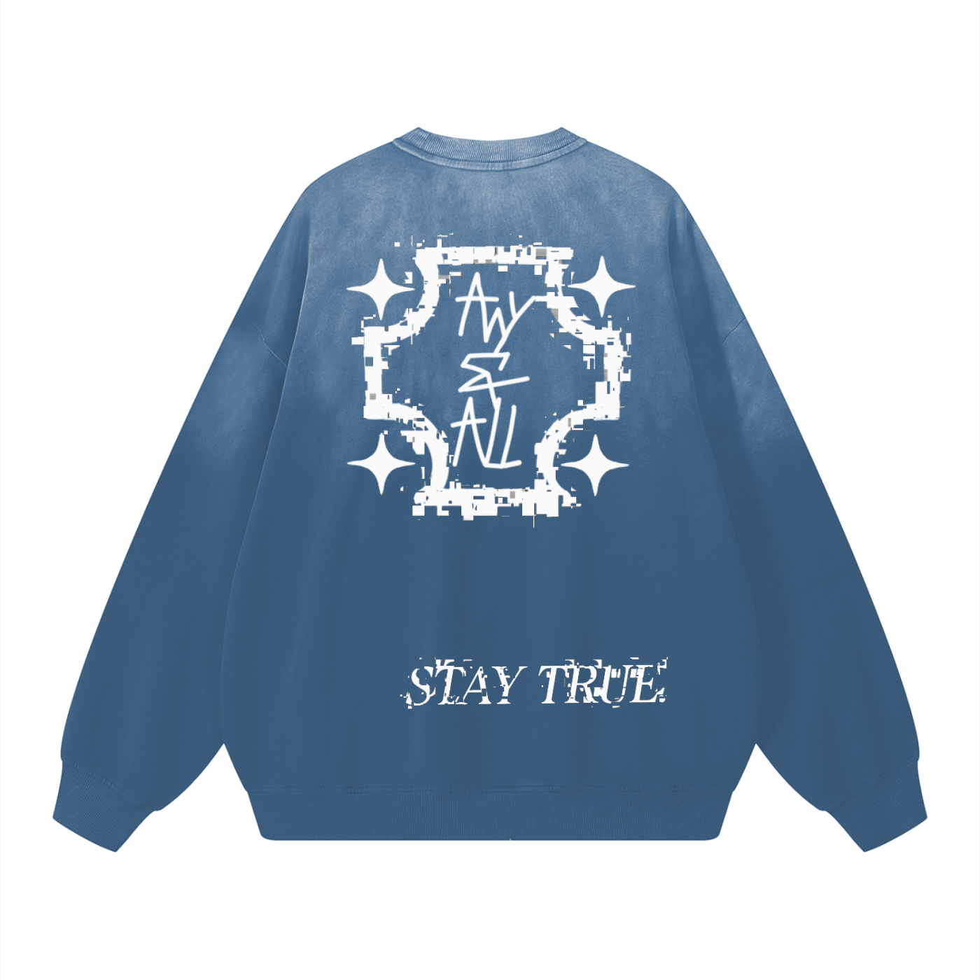 Sunfade Drop-Shoulder Cotton Sweatshirt