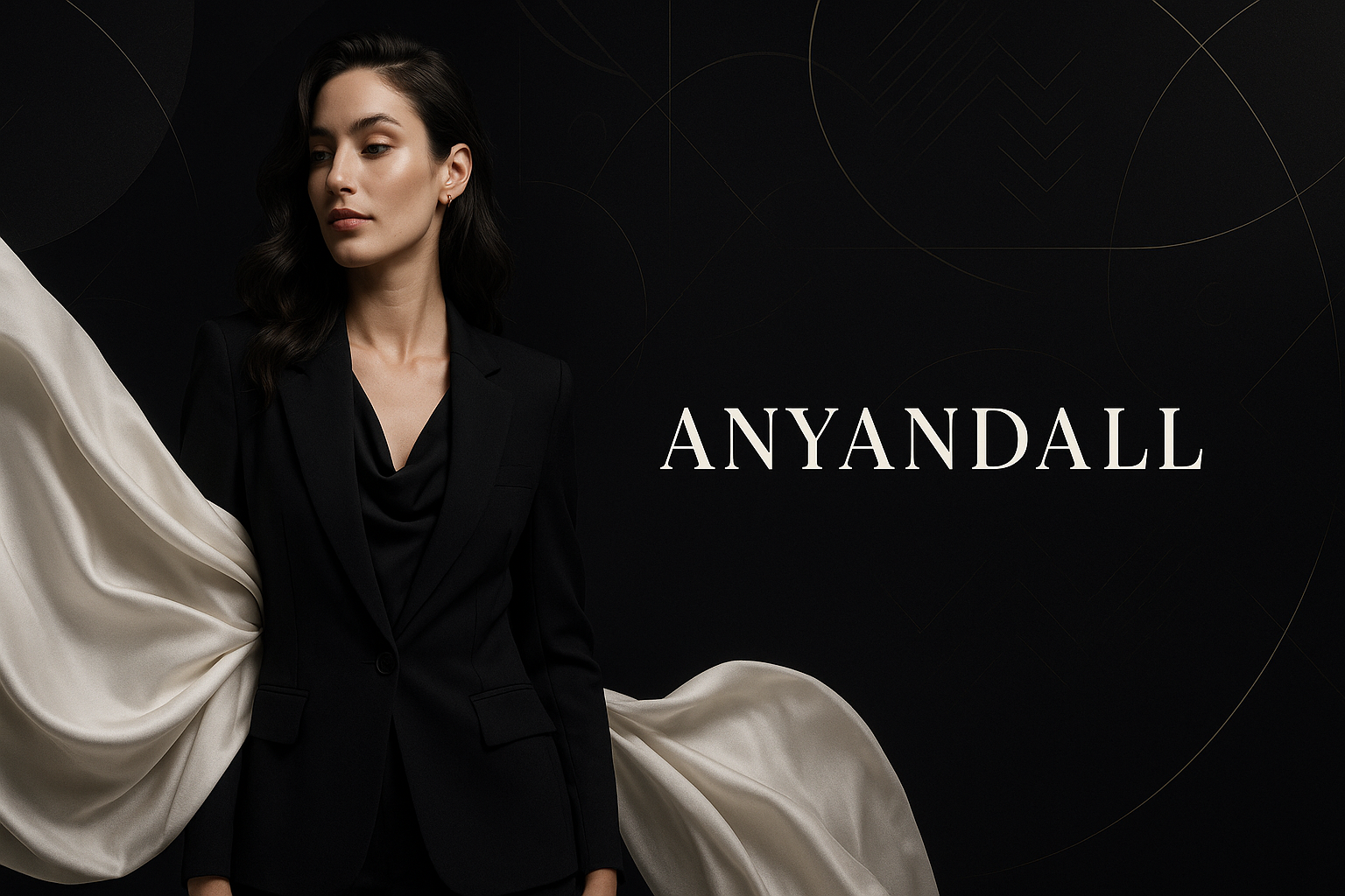 generate me a professional clothing banner for anyandall clothing with an image