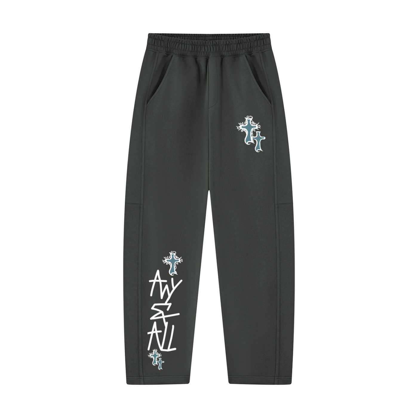 Tapered Straight Hem Sweatpants