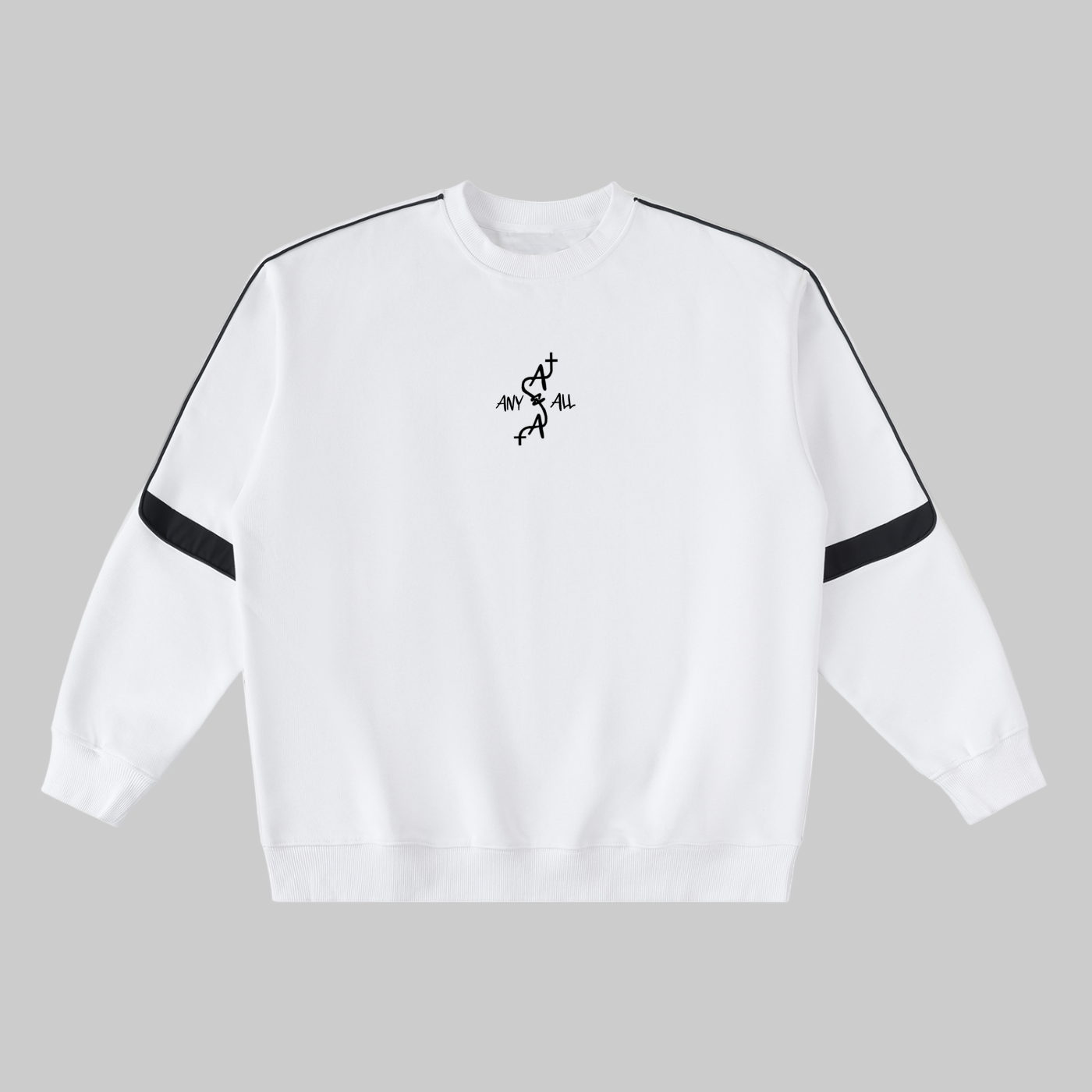 Oversized Crewneck Taped Sweatshirt