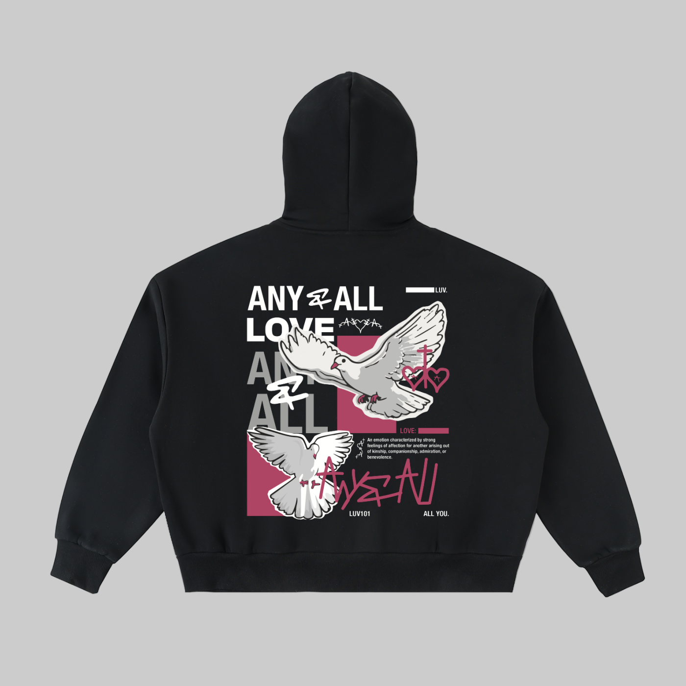 Fleeced Full-Zip Boxy Hoodie