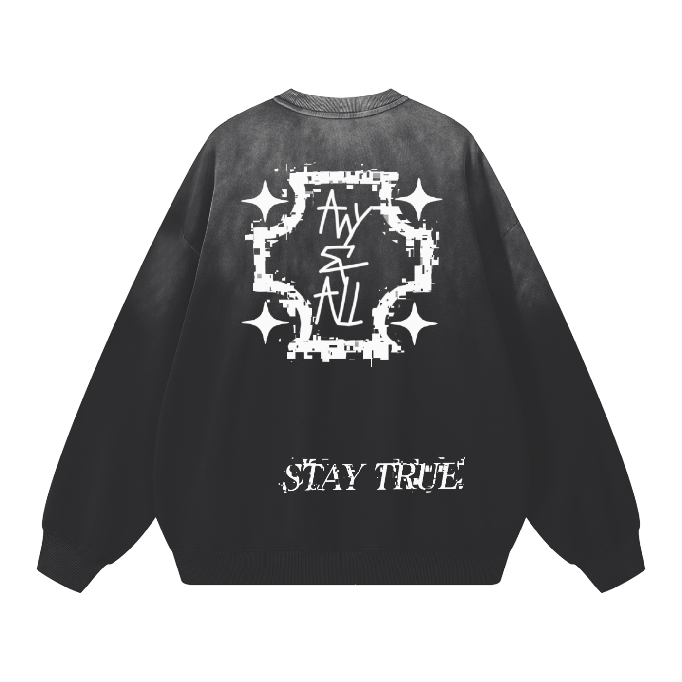 Sunfade Drop-Shoulder Cotton Sweatshirt