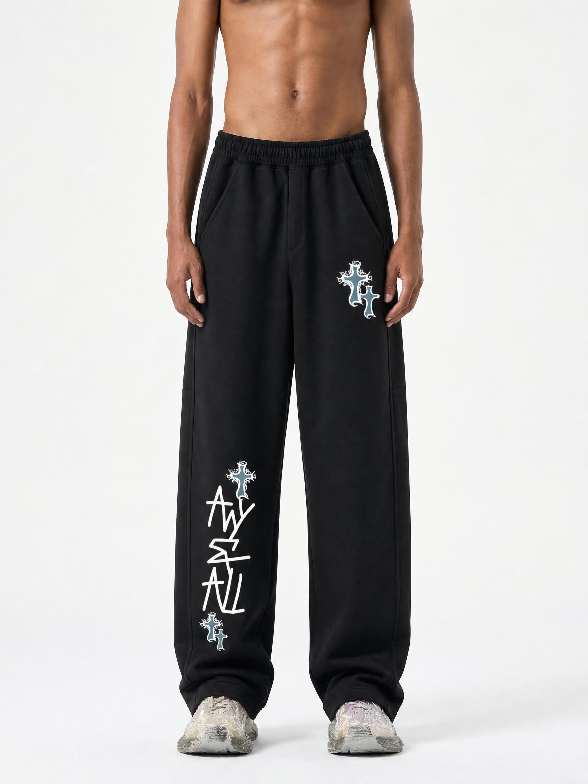 Tapered Straight Hem Sweatpants