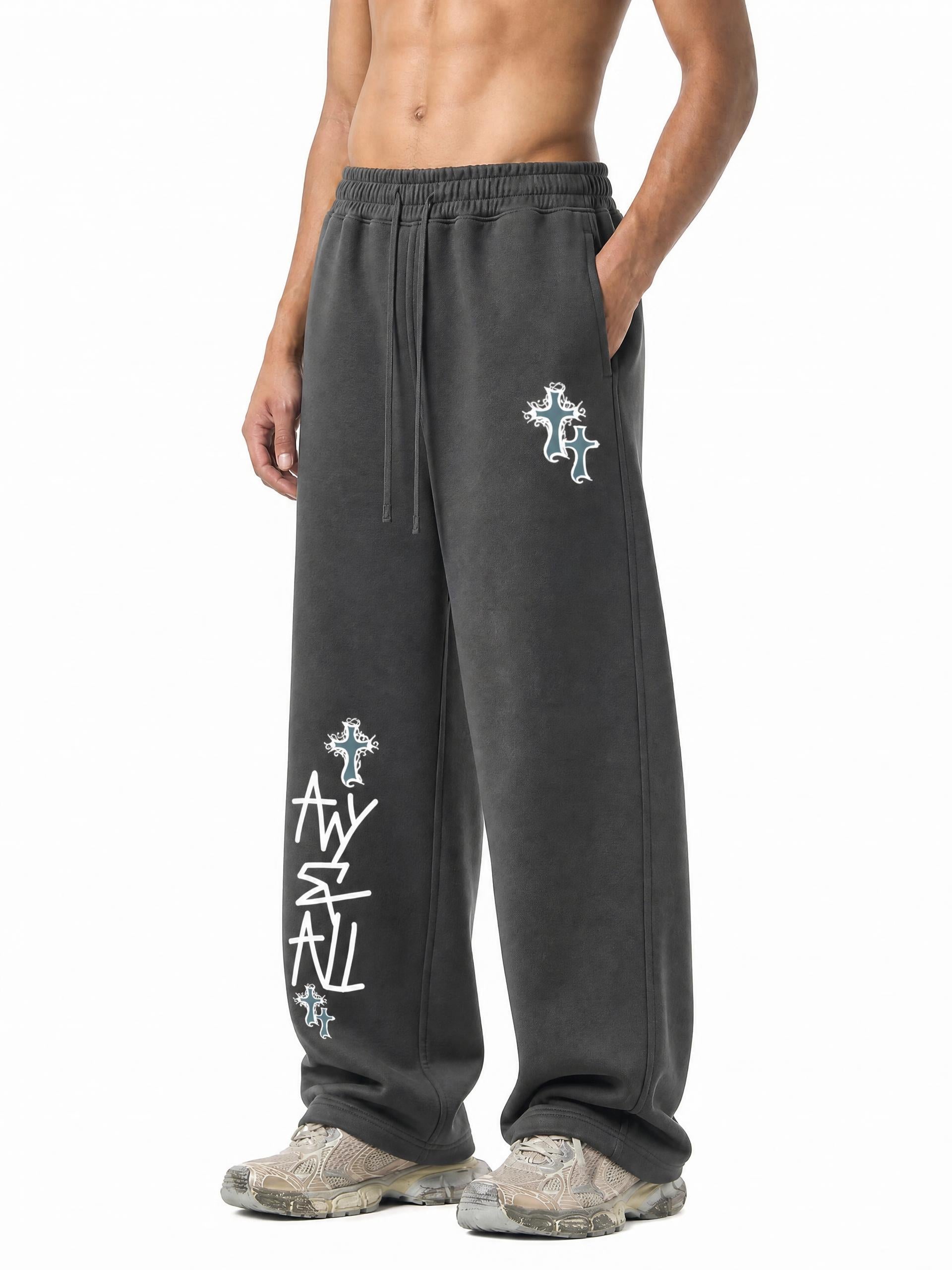 Tapered Straight Hem Sweatpants