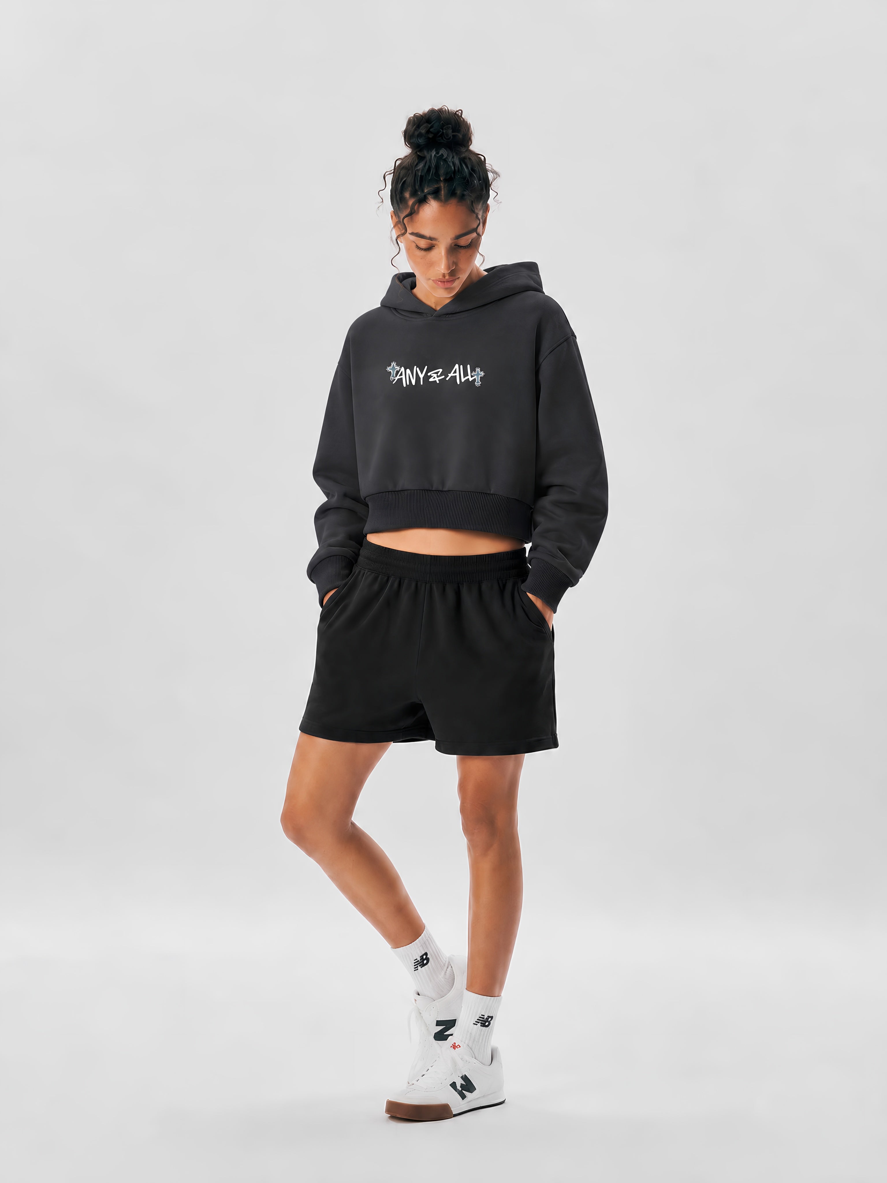 Essential Cropped Hoodie